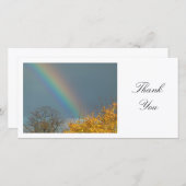 Einde van de regenboog - Hartelijk dank Bedankkaart (Voorkant / Achterkant)
