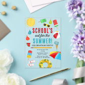 Einde van de School Fun Kinder Summer Pool Party Acryl Uitnodigingen (Insitu (Huwelijk))