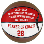 Einde van de Seizoenprijs Basketball Award - Ideeë Mini Basketbal (Voorkant)