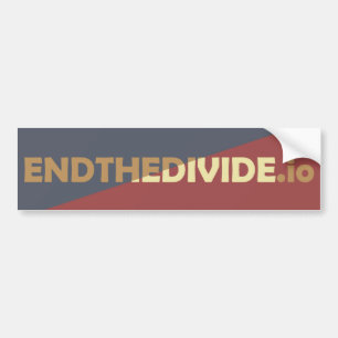 Einde van de splitsing bumpersticker