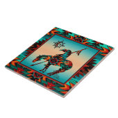 Einde van de TEGEL van de CERAMIC Tegeltje (Zijkant)