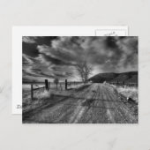 Einde van de wegpostkaart briefkaart (Voorkant / Achterkant)