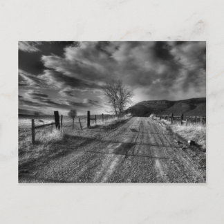 Einde van de wegpostkaart briefkaart