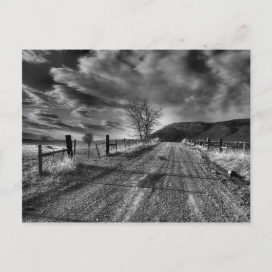 Einde van de wegpostkaart briefkaart (Voorkant)