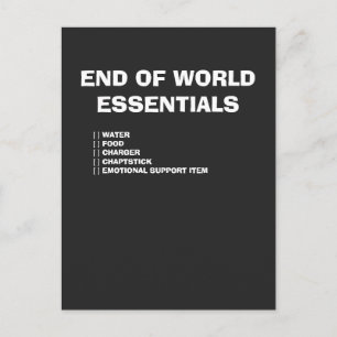 Einde van de Wereld Ansichtkaart Briefkaart