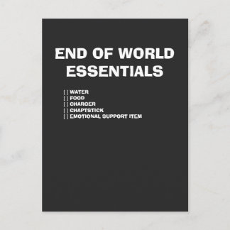 Einde van de Wereld Ansichtkaart Briefkaart