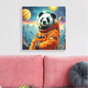 EINDE VAN DE WERELD-REUZENPANDABEER 2 CANVAS AFDRUK