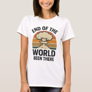 Einde van de wereld - was er retro-nucleair ontw t-shirt