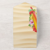 Einde van de zomerfeest all in one uitnodiging (Buitenkant)