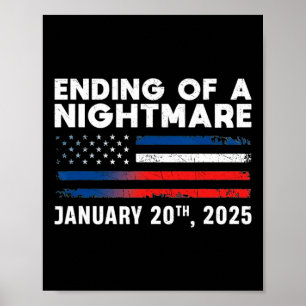 Einde van een angstige nacht 20 januari 2025 inaug poster