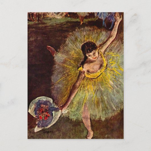 Einde van een Arabesch door Edgar Degas, ballet Briefkaart (Voorkant)