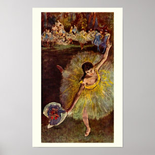 Einde van een Arabesch door Edgar Degas, ballet Poster