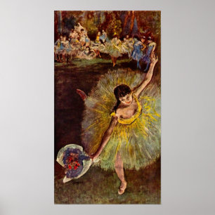 Einde van een Arabesch door Edgar Degas, ballet Poster