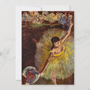 Einde van een Arabesk door Edgar Degas, Vintage Ba Kaart