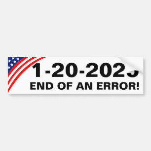 EINDE VAN EEN FOUT! BUMPERSTICKER