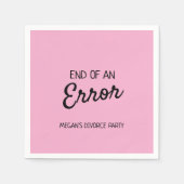 Einde van een fout Drink Mix Servet (Voorkant)