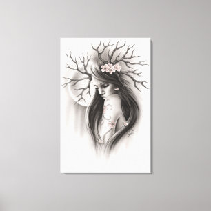 Einde van het begin Spring Cherry Blossom Canvas