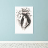 Einde van het begin Spring Cherry Blossom Canvas Afdruk (Insitu (Houten vloer))