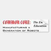 Einde van het onderwijs? bumpersticker (Voorkant)