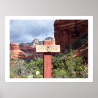 Einde van het poster Sedona
