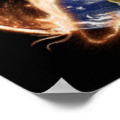 Einde van het poster van de wereld. (Hoek)