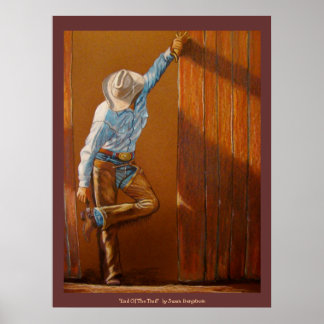 "Einde van het spoor" door Susan Bergstrom Poster