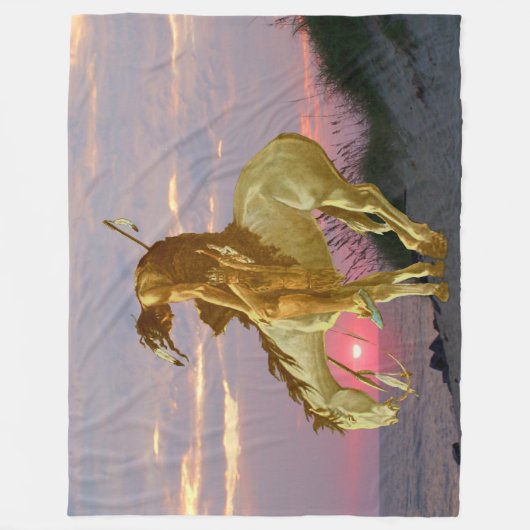 EINDE VAN HET SPOOR FLEECE DEKEN (Voorkant)