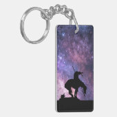 Einde van het spoor met Melkweg Sleutelhanger (Voorkant Links)