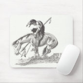 Einde van het spoor muismat (Met muis)