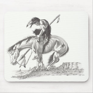 Einde van het spoor muismat