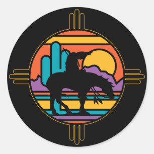 Einde van het spoor ronde sticker