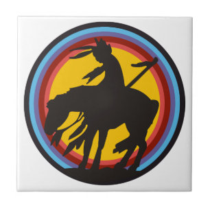 Einde van het spoor tegeltje