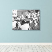 Einde van het verbod - arewell 18e wijziging canvas afdruk (Insitu (Houten vloer))