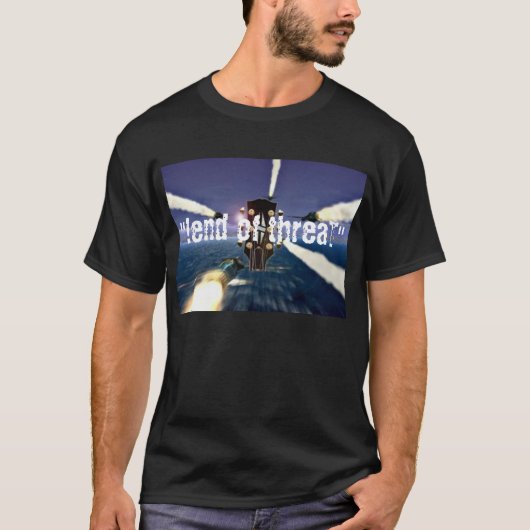 "!einde van threaT" T-shirt (Voorkant)