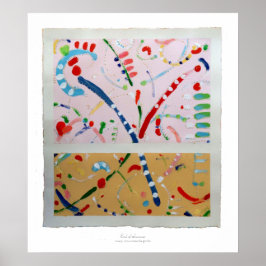 Einde van zomerdruk poster