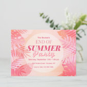 Einde van zomerfeest kaart (Staand voorkant)