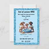 Einde van zomerpartij kaart (Voorkant)