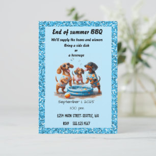 Einde van zomerpartij kaart