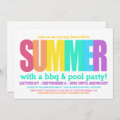 Einde van zomerpartij kaart (Voorkant / Achterkant)