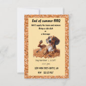 Einde van zomerpartij kaart (Voorkant)