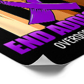 Einde Verslaving Overdosis Awareness Lint Poster (Hoek)