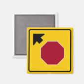 Einde voorteken snelweg magneet (Voorkant / Achterkant)