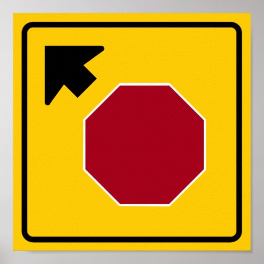 Einde voorteken snelweg poster (Voorkant)