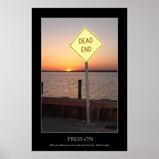 Einde weg poster (Voorkant)