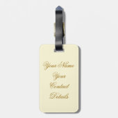 Einde zomer bagagelabel (Achterkant verticaal)