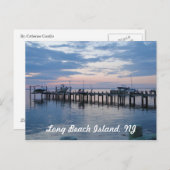 Einde zonsondergang briefkaart (Voorkant / Achterkant)