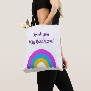 Eindejaars Cadeau Voor Leraar Bedankt Regenboog Na Draagtas