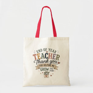 Eindejaarsdocent Bedankt voor het Helpen Mij Groei Tote Bag
