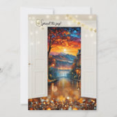 Eindejaarsfeest Verjaardagsfeest Kaart (Achterkant)