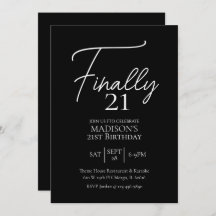 Eindelijk 21 Black & White 21e verjaardag